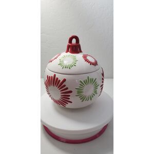 Christmas Holiday Bulb Ornament Cookie Jar by Harbor East